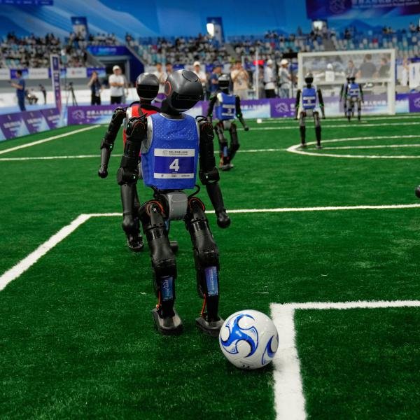 Robot football game